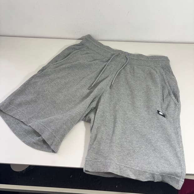 XXL 나이키 그레이 기본로고 코튼 밴딩반바지
