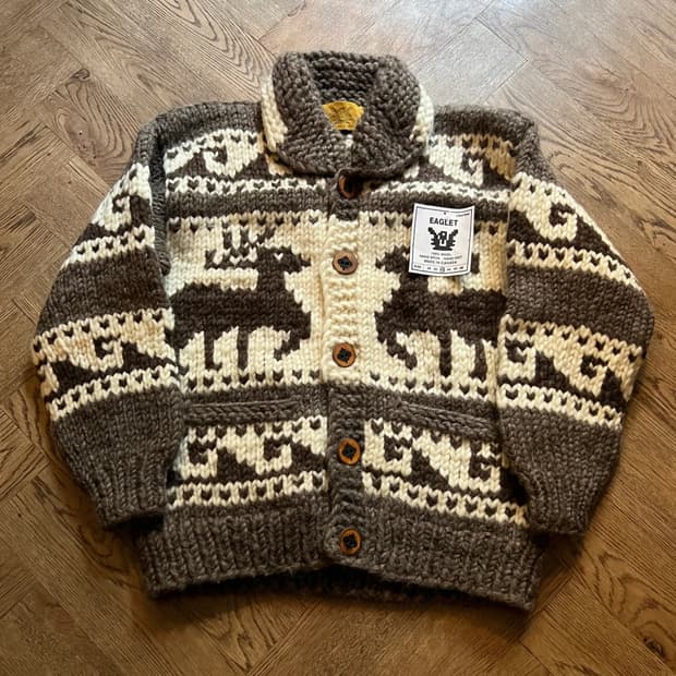 [L]오리지널 데드스탁 캐나디안 순록 패턴 코위찬