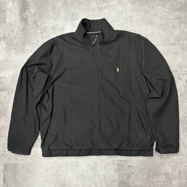 폴로 랄프로렌 블랙 하프집업 바람막이