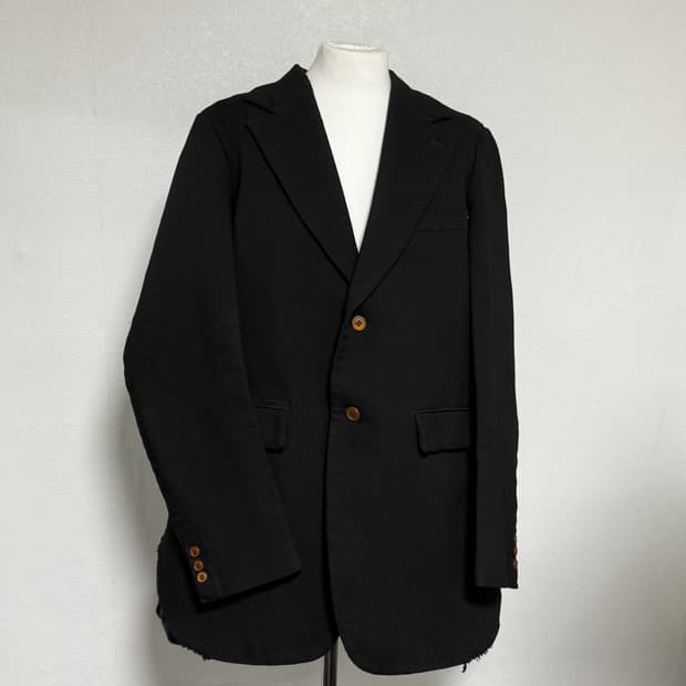 19aw 명작 꼼데가르송 옴므플러스 사이드 컷아웃 자켓 m