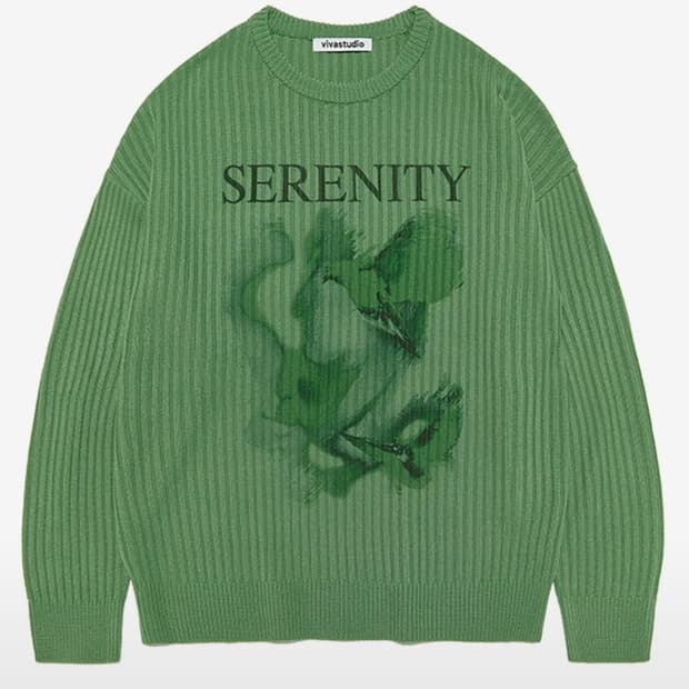 (비바스튜디오)
SERENITY PRINTING KNIT [GREEN]