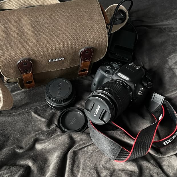 캐논 EOS 100D DSLR 카메라 + 렌즈 + 가방