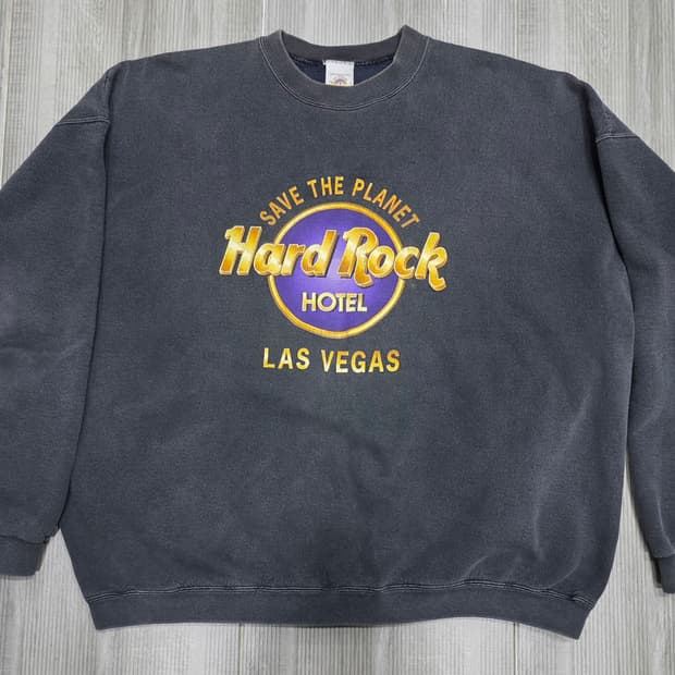 하드락 카페 맨투맨 스웻 메이드usa