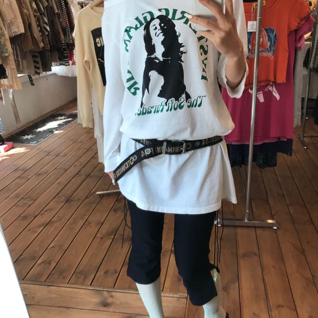 히스테릭글래머 화이트 히스걸 롱슬리브