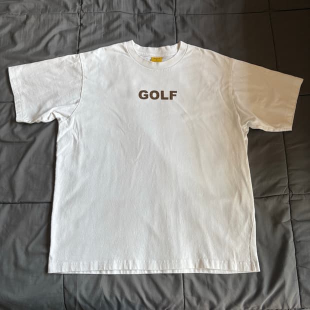골프왕 크로커다일 로고 반팔티 golf wang