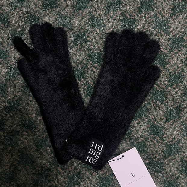트리밍버드 Fur Gloves [Black]