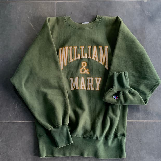90s 챔피온 리버스위브 스웻셔츠 WILLIAM & MARY