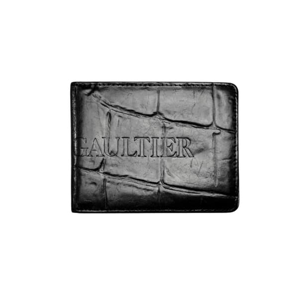black crocodile card case