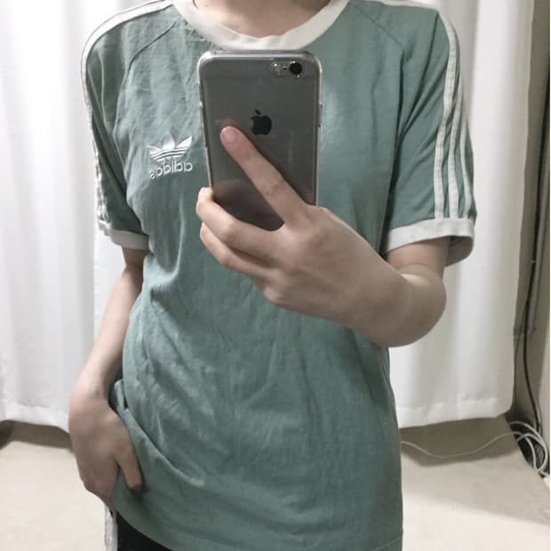 아디다스 민트 트랙탑 링거 반팔 티셔츠