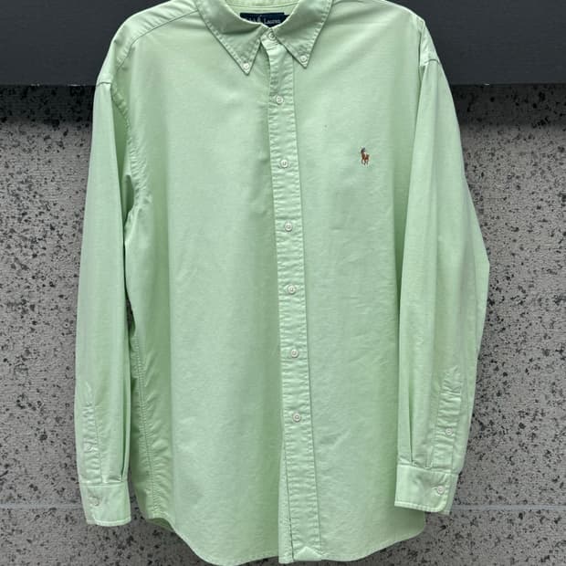 Ralhp Lauren Solid Shirt (Yellow-Green)