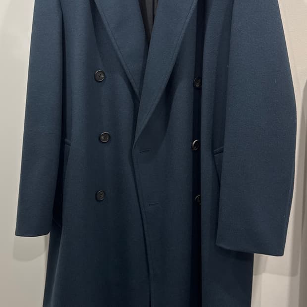 엘무드 알란 오버핏 더블 코트 터콰이즈 44