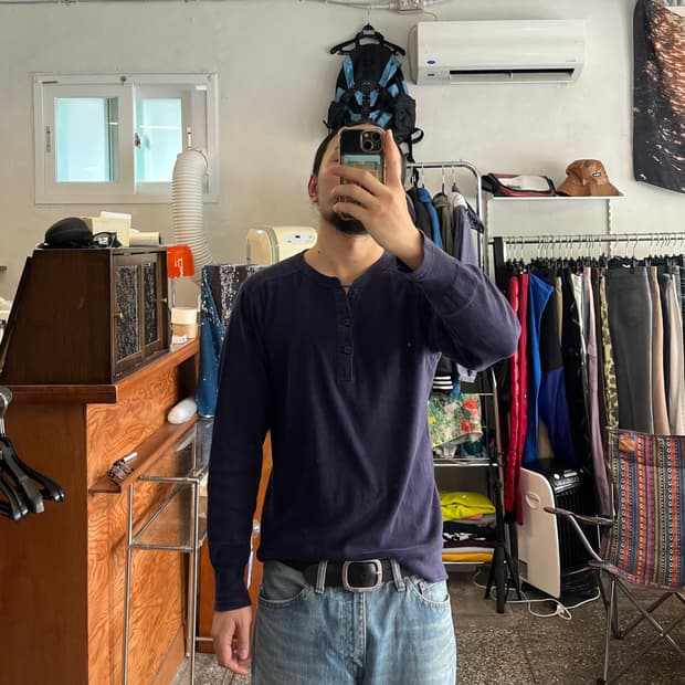 조맥코이 볼파크 헨리넥 긴팔티셔츠 