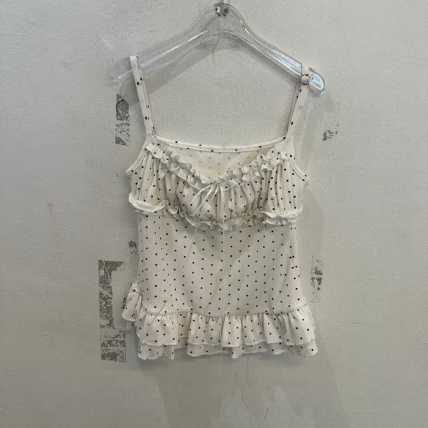Dot pattern sleeveless
