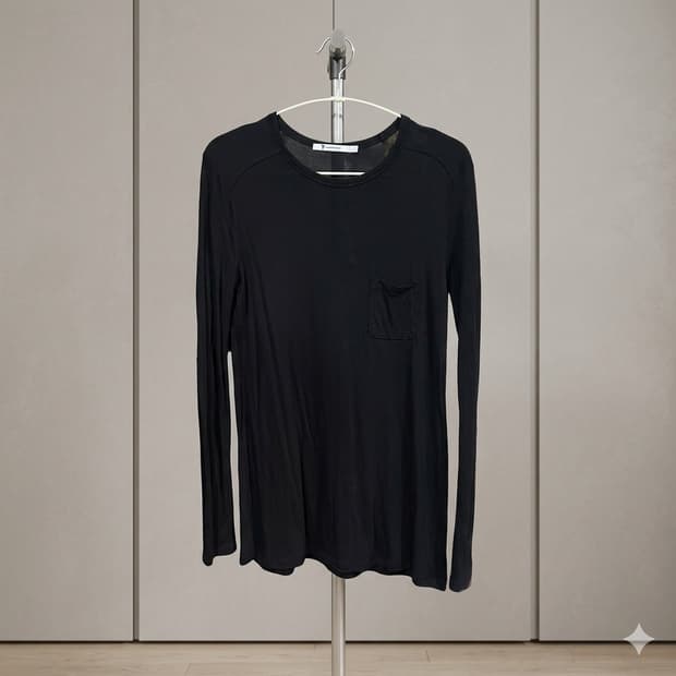 [XS] 알렉산더 왕 레이온 롱슬리브 블랙