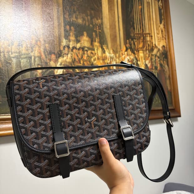 고야드 벨베데르 mm 블랙 크로스백 가방 (풀박스)