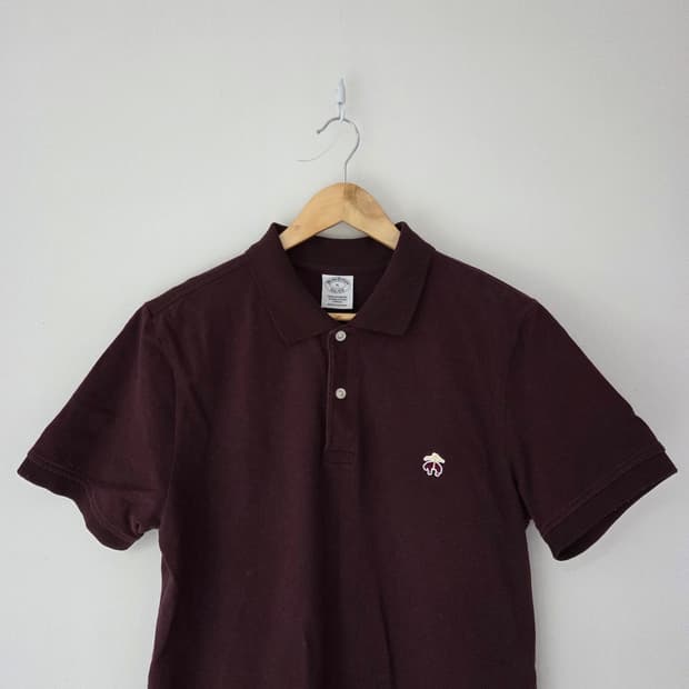 브룩스브라더스 와인 반팔카라티(100사이즈)