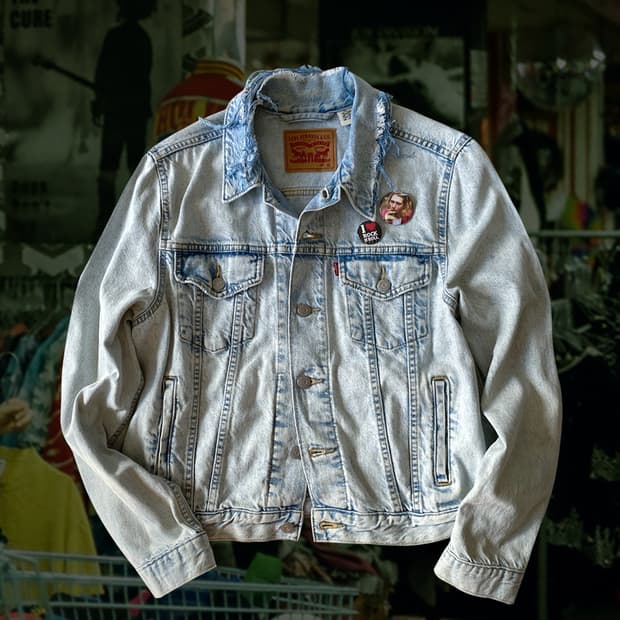 리바이스 디스트로이드 핀버튼 데님 자켓