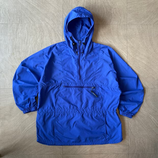 90s L.L.bean 90년대 미국 생산 엘엘빈 블루 패커블 바람막이