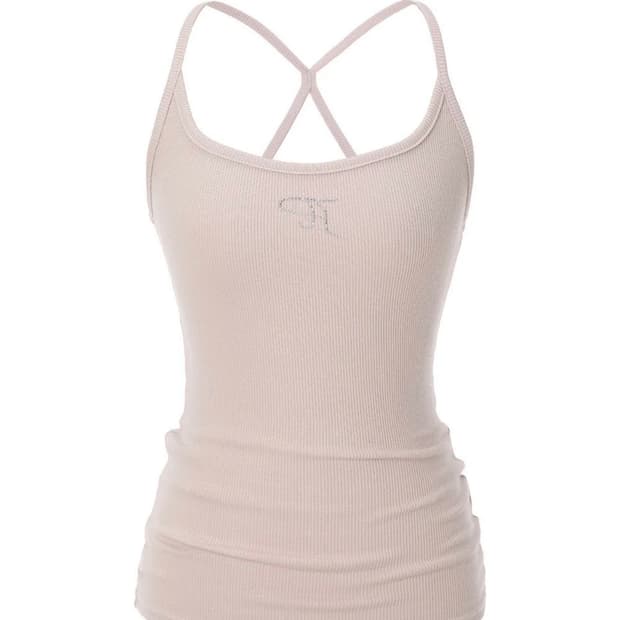 쓰리타임즈 쥬얼 탱크탑 핑크 판매