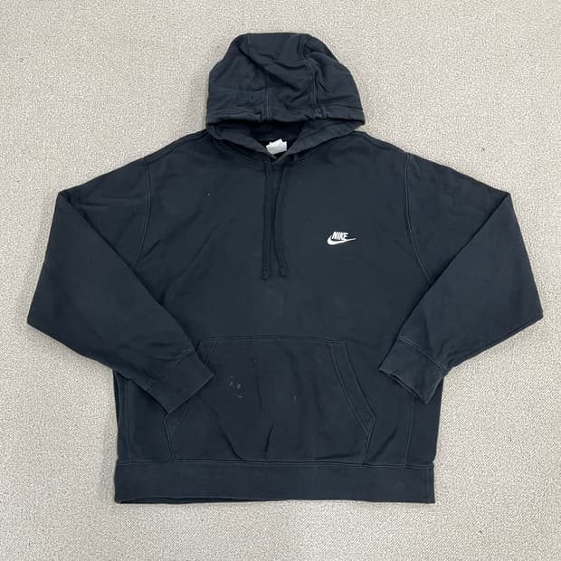 2XL 나이키 스우시 블랙 긴팔 후드티 0128M