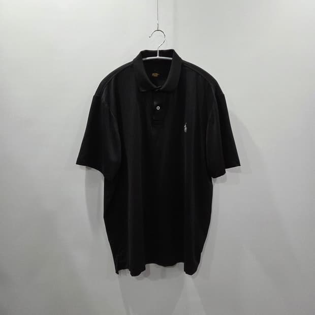 폴로랄프로렌 기능성 카라 반팔티 블랙 M