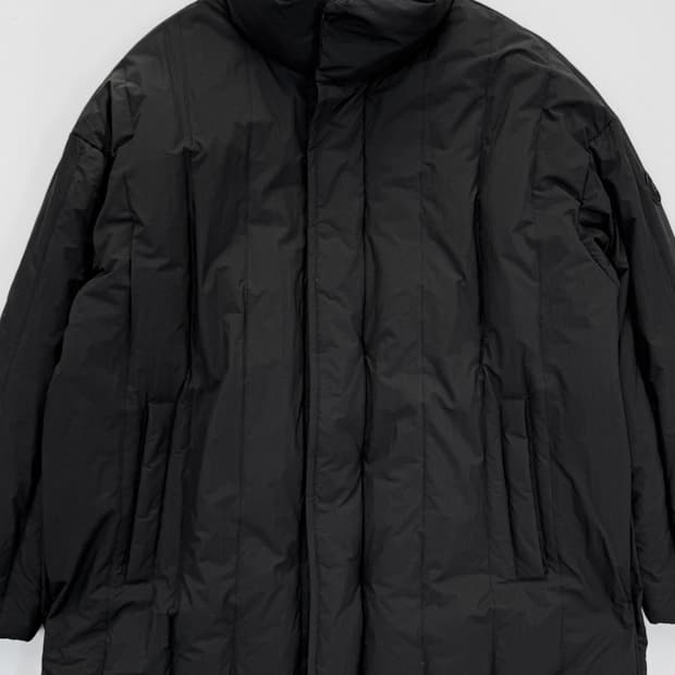 코오롱 블랙 덕다운 롱패딩