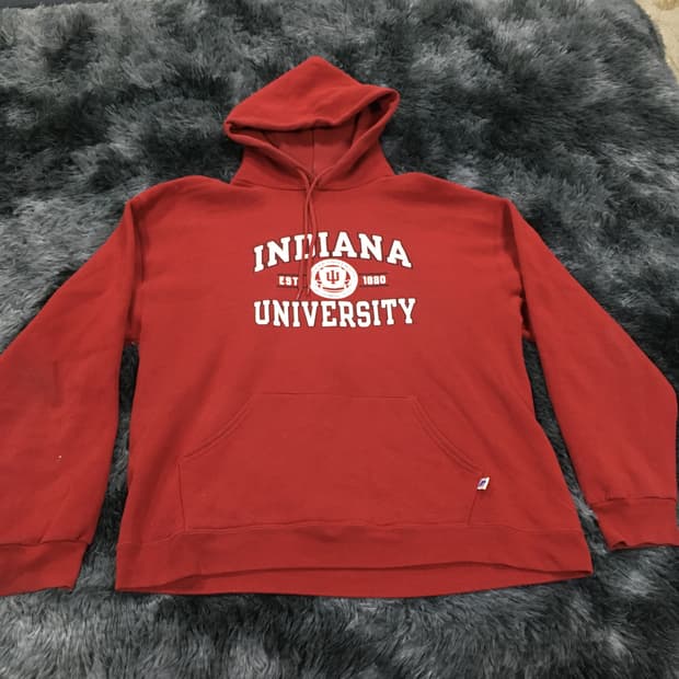 투티/A7 russell athletic indiana 후드티 레드L