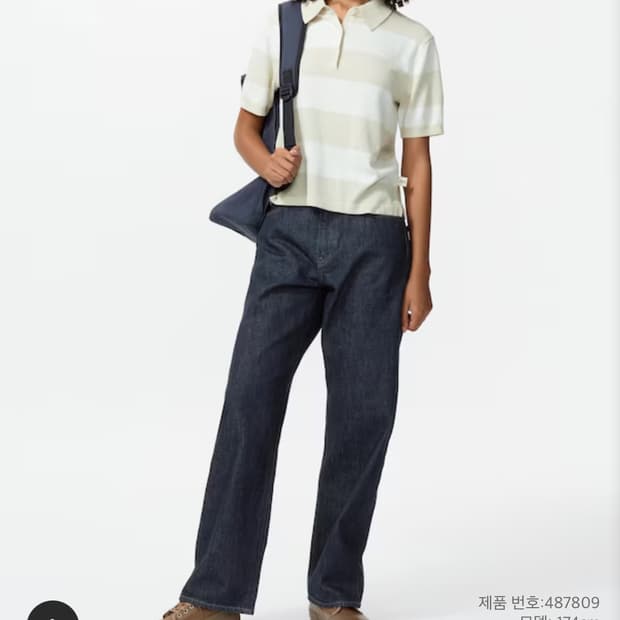 Uniqlo 유니클로 jw앤더슨 스트레이트진 69 네이비 25