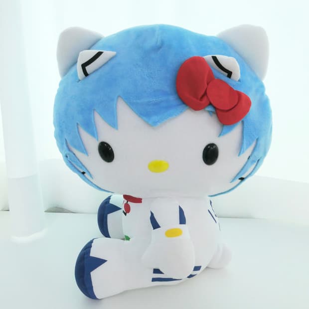 에반게리온 레이 키티 인형
