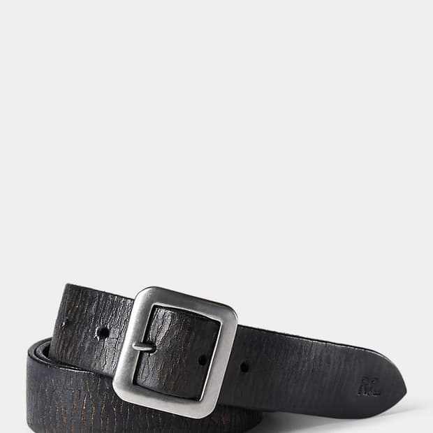 RRL 더블알엘 핸드버니시 벨트 블랙 36사이즈 신품급