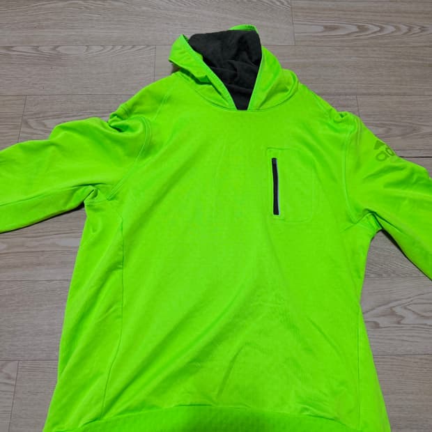 아디다스 러닝 기모 후드티