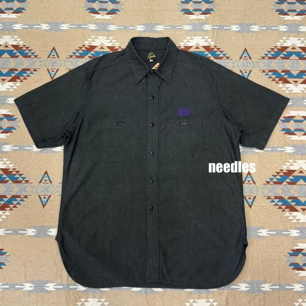 [L] 니들스 숏 슬리브 워크셔츠 