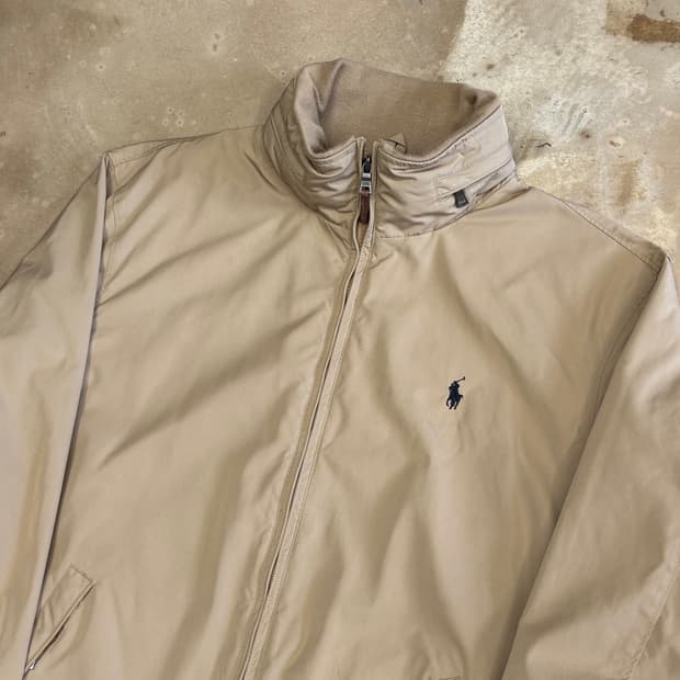 XL 폴로랄프로렌 베이지 나일론자켓 (내장후드) 