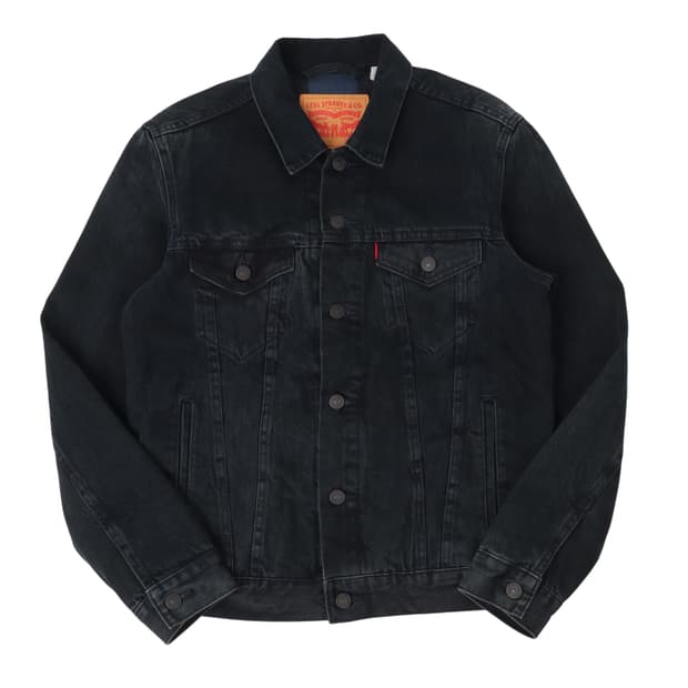 리바이스 코튼 체크라이너 3rd 트러커 데님자켓