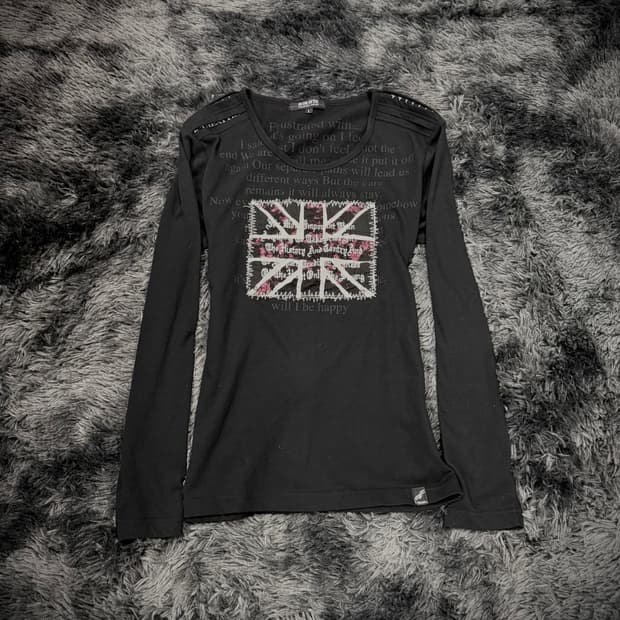 In The Attic 유니온잭 프린팅 롱슬리브