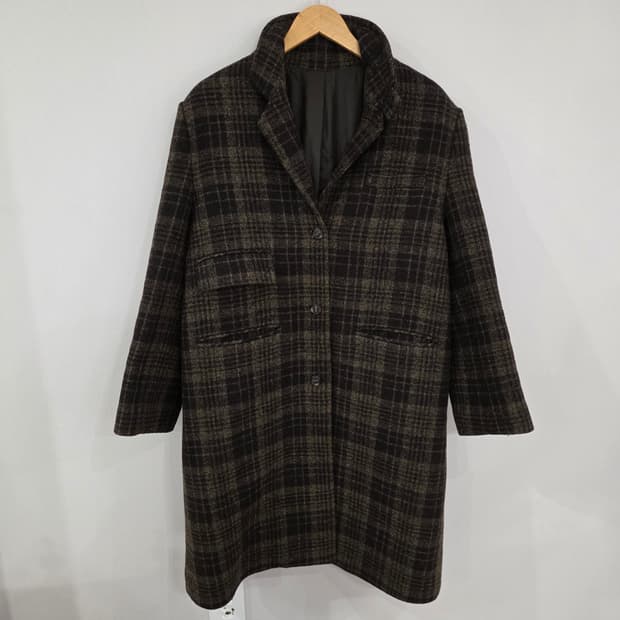 MYNAMEIS 체크 롱코트