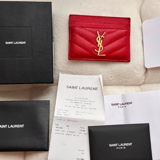 생로랑 카드지갑