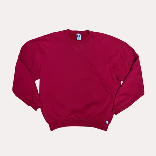90s RUSSELL SWEAT RED XXL USA