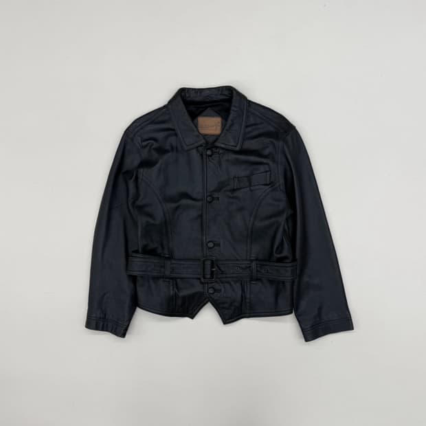 80s Hai Sporting Gear (이세이미야케) 양가죽 자켓