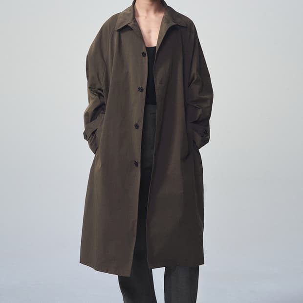(95) 시스템옴므 24fw 발마칸 트렌치 코트 브라운