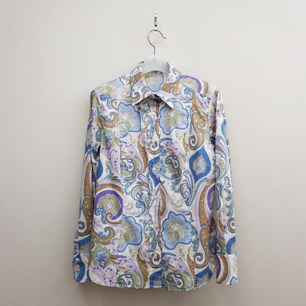 에트로 ETRO 이탈리아 페이즐리 프린트 셔츠 IT44 사이즈