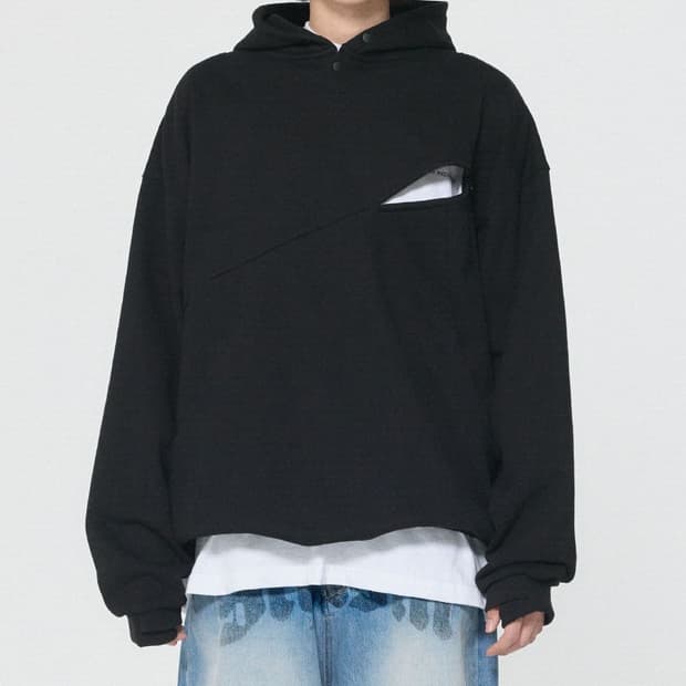 스키즘인듀싱 CONCEAL 후드 블랙 L