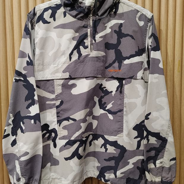 무배) 칼하트 카모 바람막이 아노락 자켓 - M
