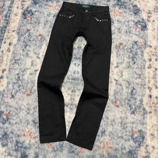 CDG Homme Plus stud rock coating jean
