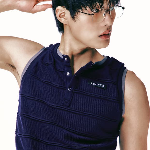 Lily Henley Neck Sleeveless_[Navy]