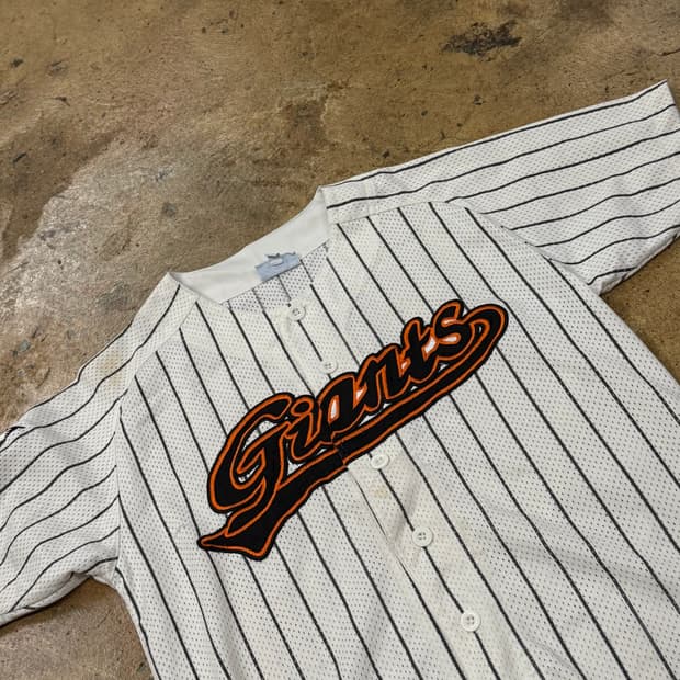 [11] 롯데 자이언츠 Giants 스트라이프 야구 져지 b18