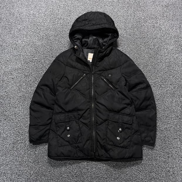 Name : 디젤 DIESEL 스펠아웃 블랙로고 블랙컬러 패딩  :) 