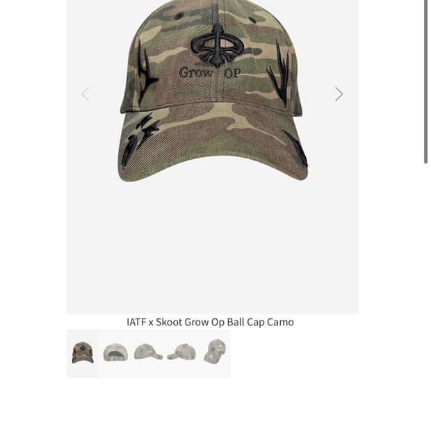 IATF x Skoot Grow Op Ball Cap Camo