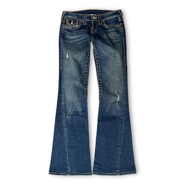 (26) 트루릴리젼 진청 데미지 데님 팬츠 부츠컷