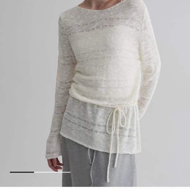 에잇세컨즈 스트링 스카시 풀오버